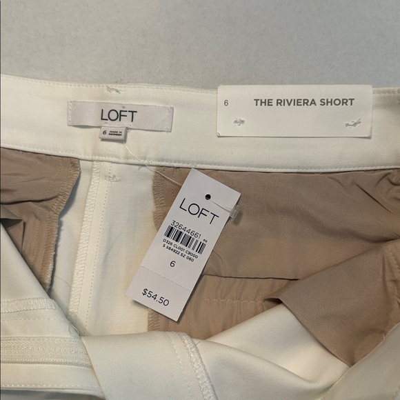 LOFT NEW White Riviera Shorts in Doubleweave Size 6 - Picture 10 of 14